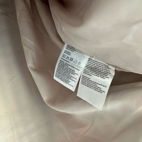 NWT H&M Plaid Shacket Jacket Beige Blue Side And Front Pockets Lined M L XL - Picture 4 of 4